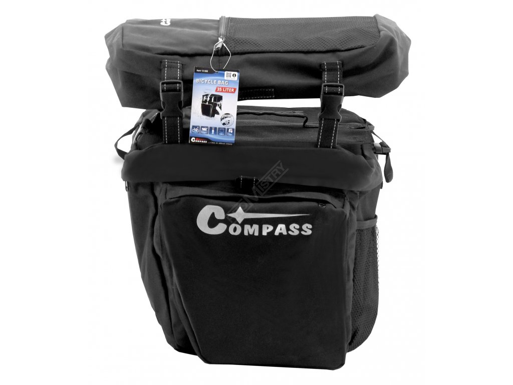 Cyklotaška na zadní nosič 3in1 Compass 12032 + Dárek, servis bez starostí v hodnotě 300Kč