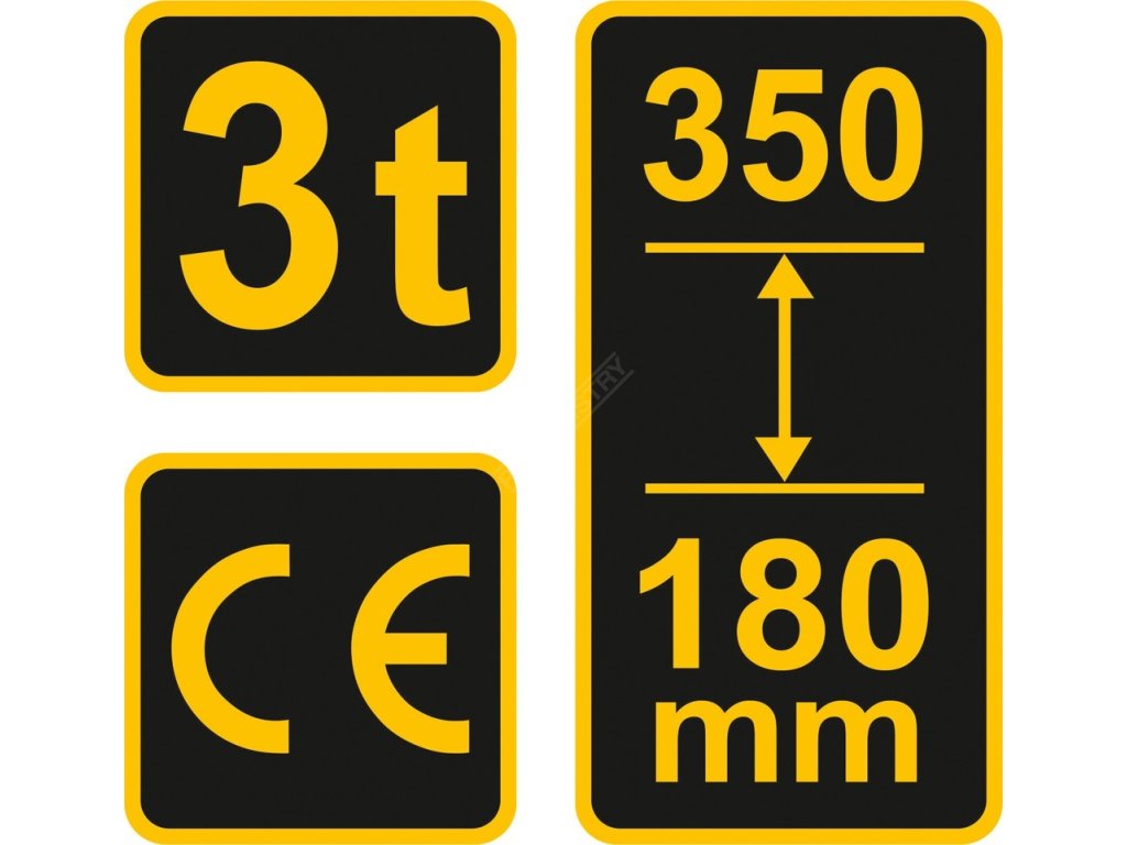 Zvedák hydraulický pístový 3t Vorel TO-80022