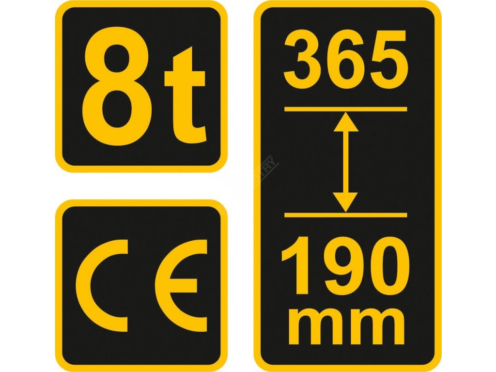 Zvedák hydraulický pístový 8t Vorel TO-80042