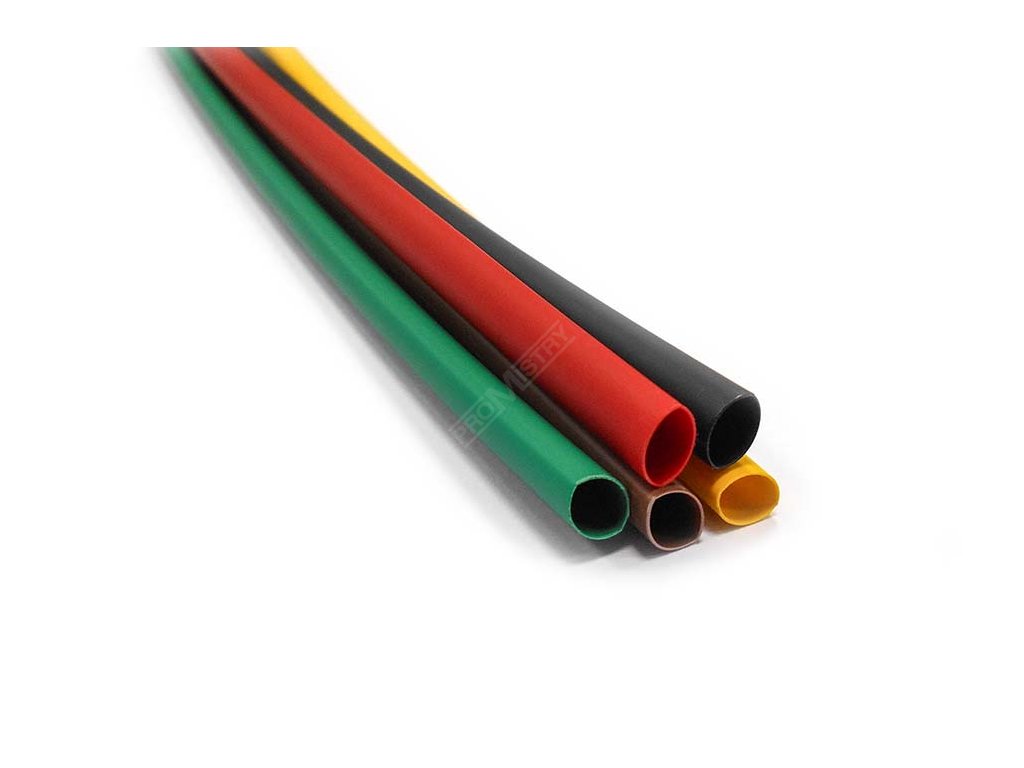 Elektroizolační smršťovací bužírka PE, 1 m, průměr 2,4/1,2mm - černá GPH 120026