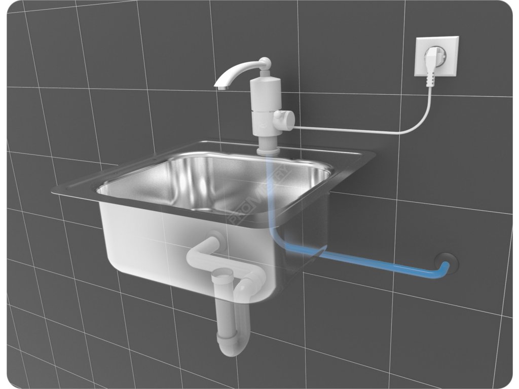 Baterie umyvadlová s elektrickým ohřívačem vody (20cm) Fala TO-75930 + Dárek, servis bez starostí v hodnotě 300Kč