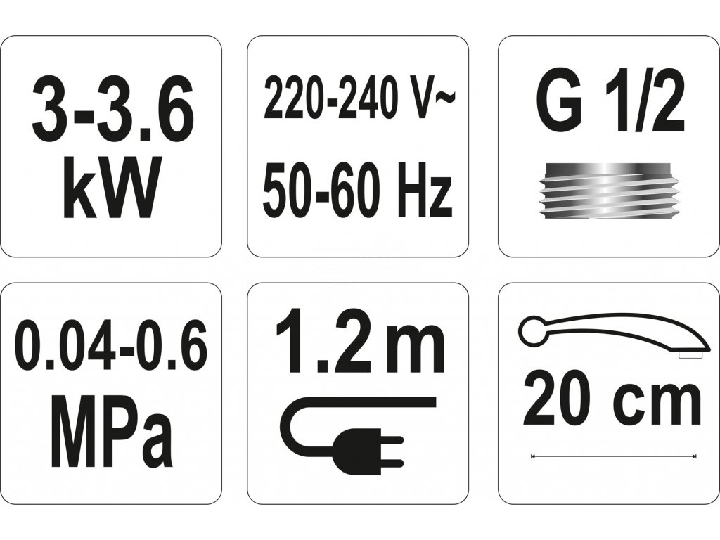 Baterie umyvadlová s elektrickým ohřívačem vody (20cm) Fala TO-75930 + Dárek, servis bez starostí v hodnotě 300Kč