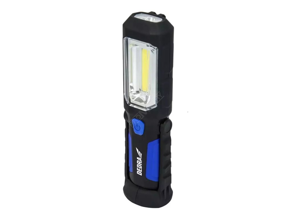 Nabíjacia lampa 3 W COB LED + 1 W LED, USB adaptér na 230 V a 12V DEDRA L1022