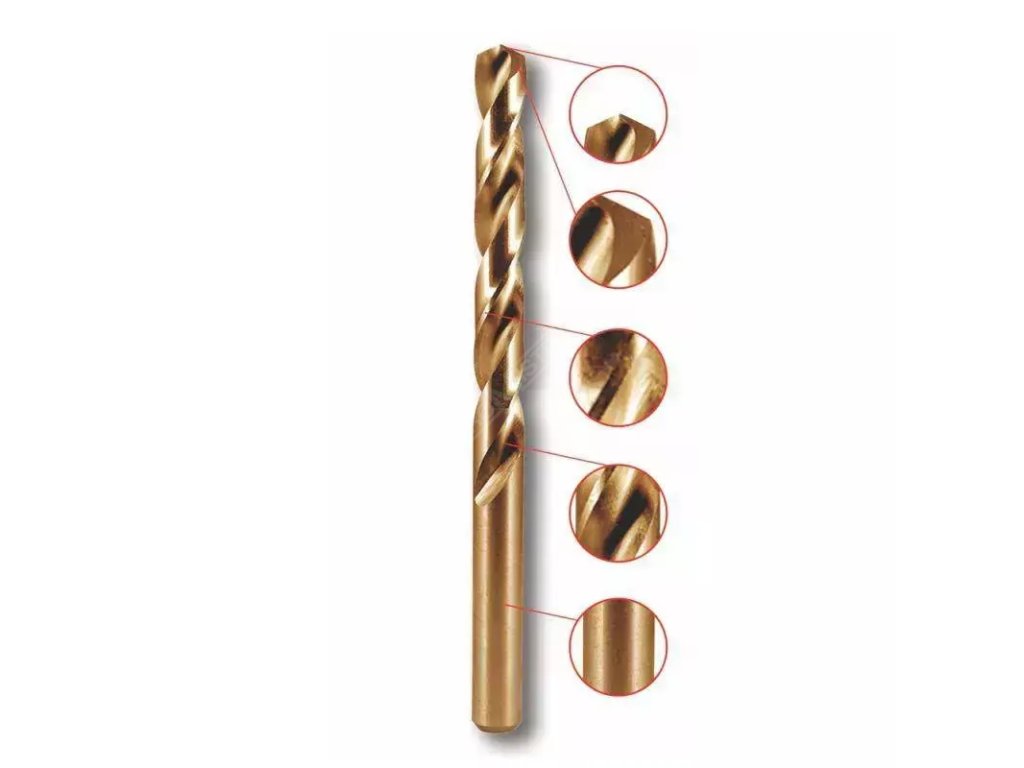 Vrták na kov kobaltový 12,0x151mm, HSS, DIN338, 1 ks DEDRA WK12015
