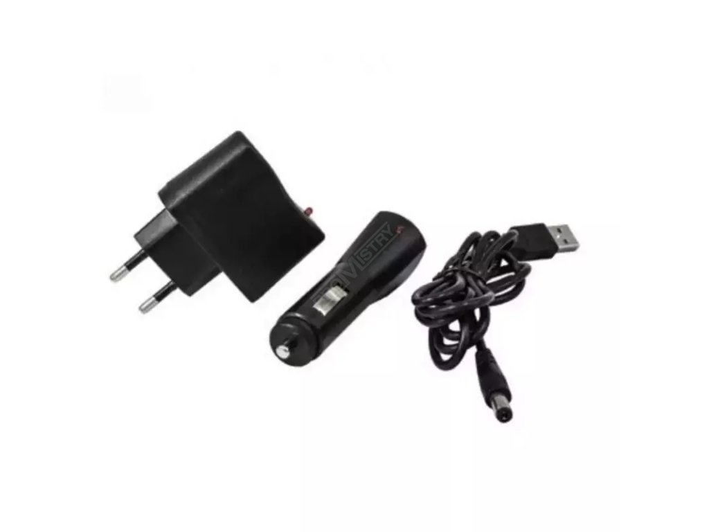 Nabíjacia lampa 3 W COB LED + 3 W LED, USB adaptér na 230 V a 12V DEDRA L1023