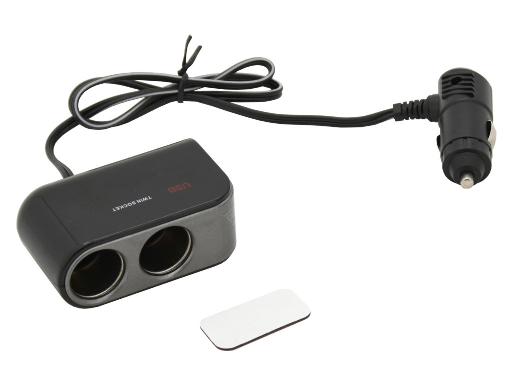Rozdvojka 12/24V + 2x USB 2100mA Compass 07422