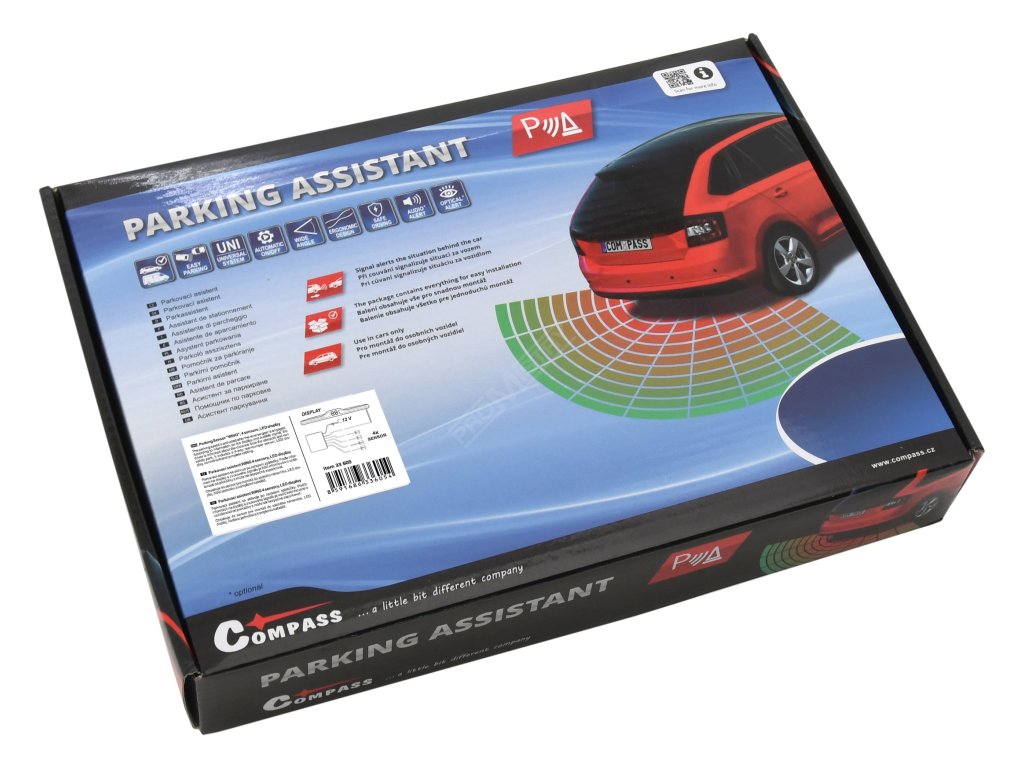 Parkovací asistent 4 senzory, WING, LED display Compass 33605 + Dárek, servis bez starostí v hodnotě 300Kč