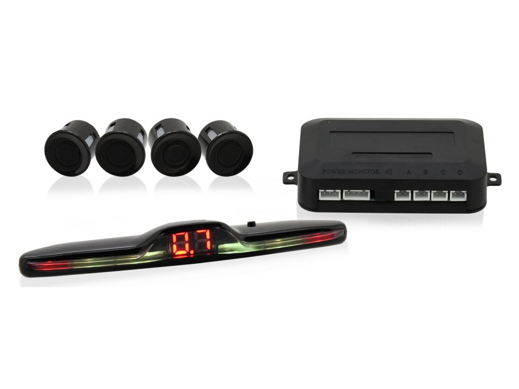 Parkovací asistent 4 senzory, WING, LED display Compass 33605 + Dárek, servis bez starostí v hodnotě 300Kč