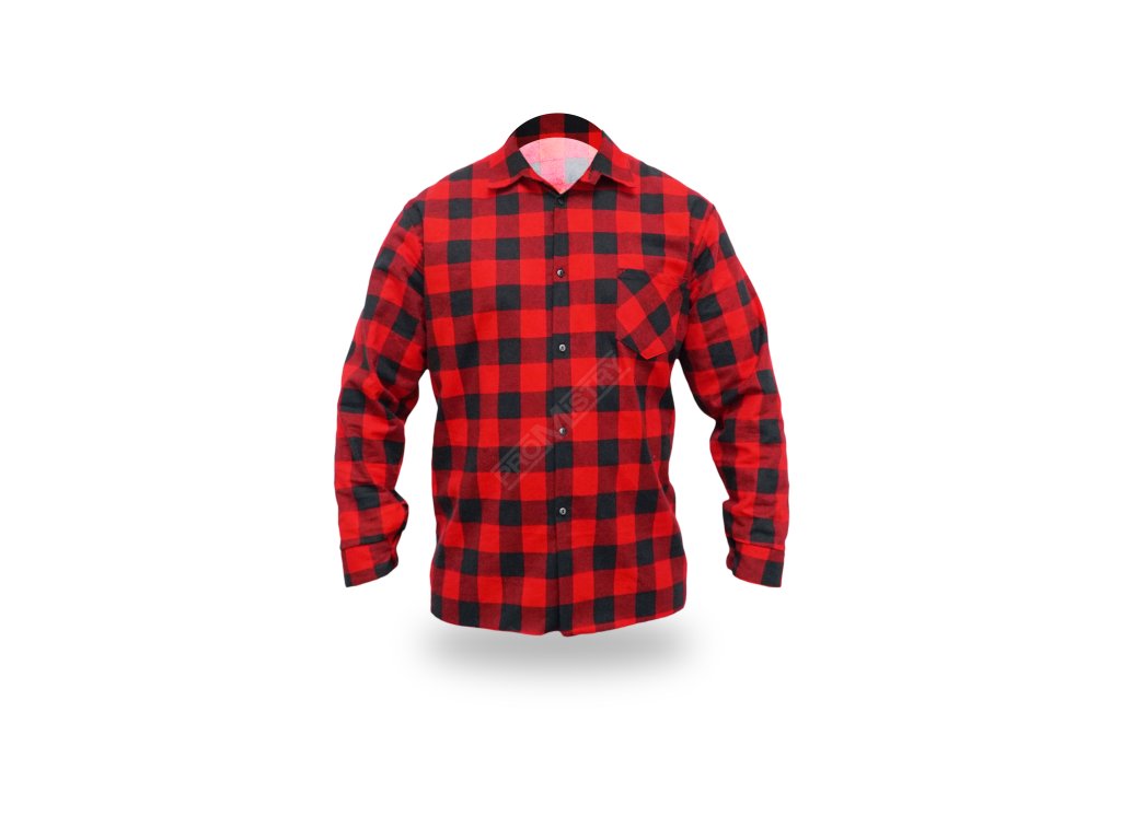 Flanelová košile modrá-bílá, velikost XXL, 100 % bavlna DEDRA BH51F3-XXL