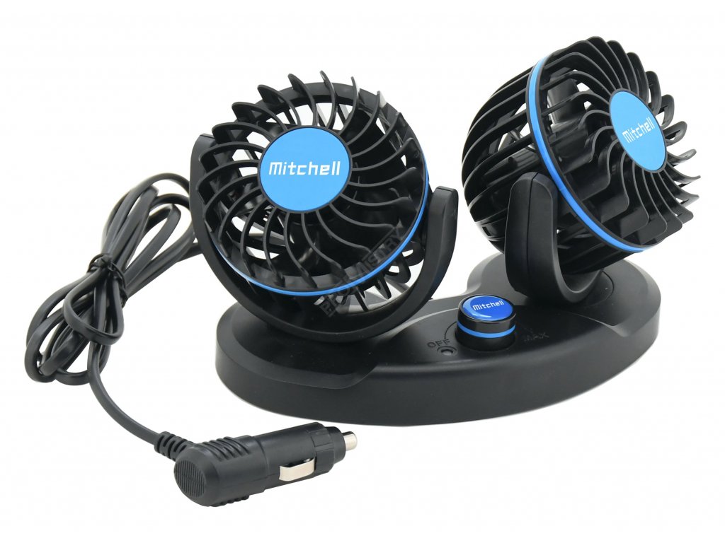 Ventilátor MITCHELL DUO 2x85mm 12V na palubní desku Compass 07226