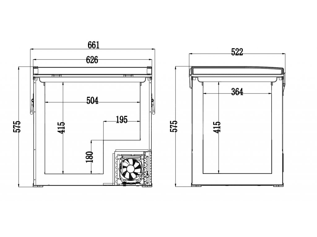 Chladící box BIG FRIDGE kompresor 60l 230/24/12V -20°C Compass 07098 + Dárek, servis bez starostí v hodnotě 300Kč