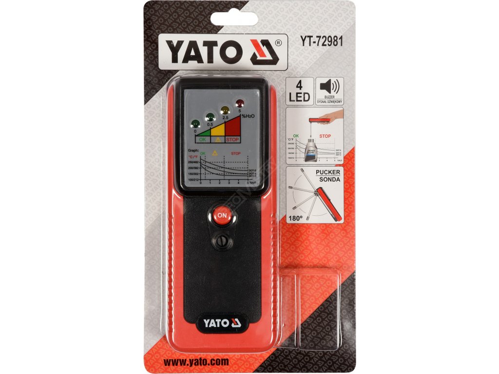 Tester brzdové kapaliny Yato YT-72981 + Dárek, servis bez starostí v hodnotě 300Kč