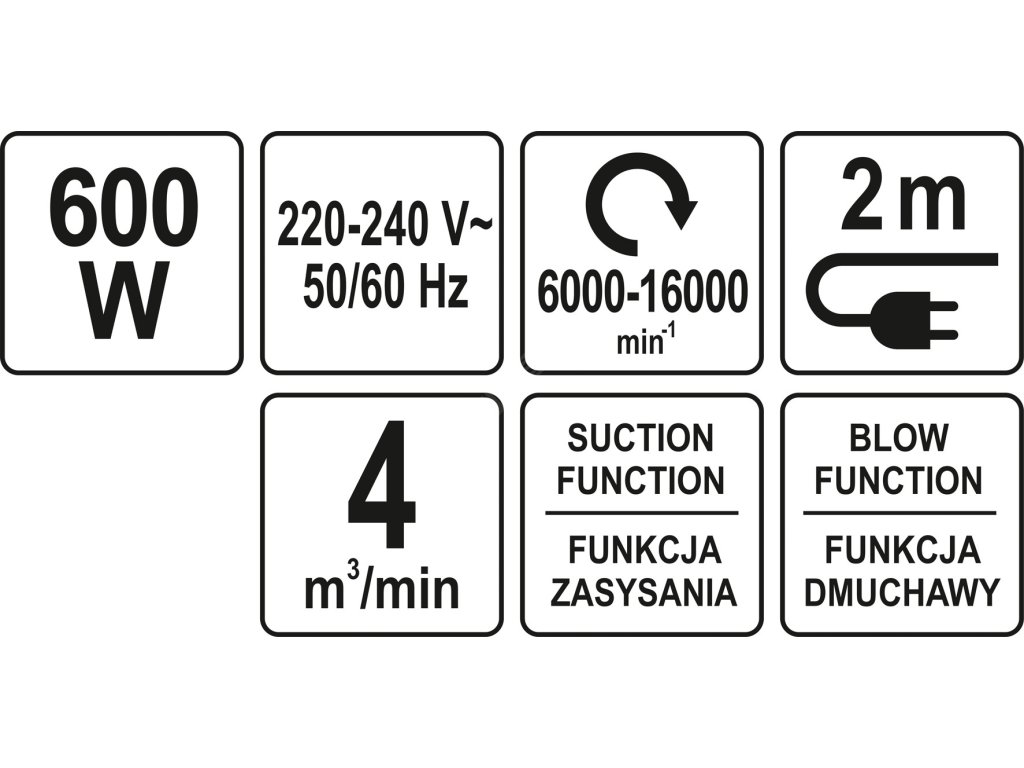 Elektrický fukar 600W Yato YT-85170 + Dárek, servis bez starostí v hodnotě 300Kč