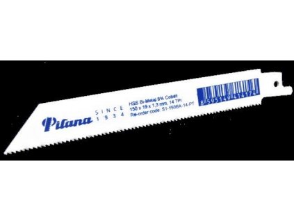 PILANA - Šavlový pil.list BiCo, 150x19x1,3mm, 10/14 TPI - 5ks