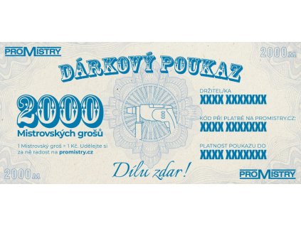 Dárkový poukaz Promistry.cz na 2000Kč