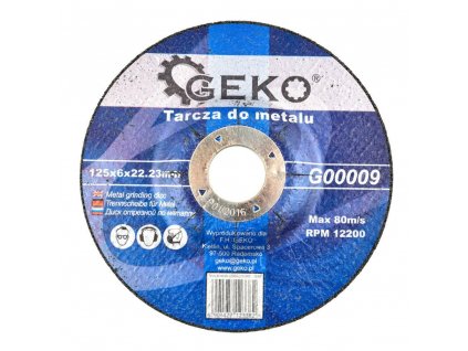 Řezný kotouč na ocel, 125x6x22,23mm GEKO nářadí G00009