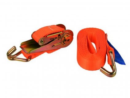 Popruh upínací s ERGO ráčnou a hákem, 4m/1T/25mm, GEKO