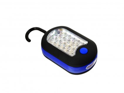 Montážní lampa 24 + 3 LED, háček, GEKO