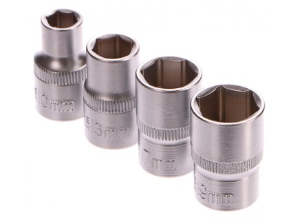 Sada hlavic, 4ks, 1/2"(10-13-17-19mm), GEKO