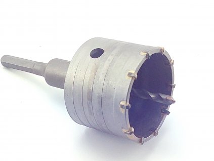 Příklepová vrtací korunka do betonu; průměr 75mm se stopkou 110mm šestihran