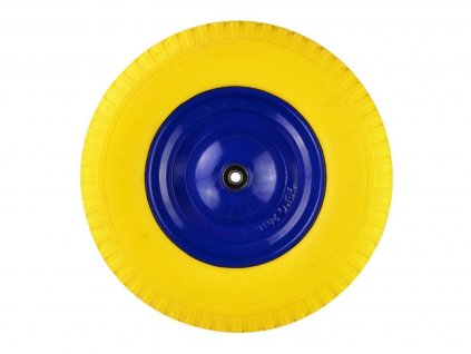 Gumové kolo do vozíku žluté, 400x85mm, GEKO