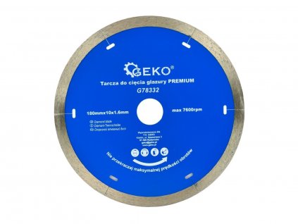 Diamantový řezný kotouč na keramické dlaždice 180mm x 10 x 1,6mm GEKO