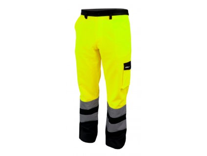 Reflexní kalhoty vel. S, žluté DEDRA BH81SP1-S