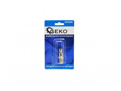 Pneumatická rychlospojka s vnějším závitem 1/4" GEKO nářadí G03406