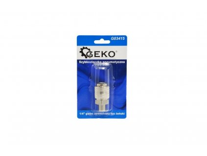Pneumatická rychlospojka vnější závit 1/4" samice GEKO nářadí G03415