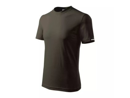 Tričko pánské XXL, army, 100% bavlna DEDRA BH5TA-XXL