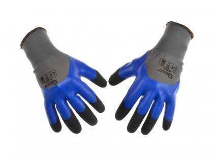 Ochranné pracovní rukavice, zesílené prsty, velikost 9 GEKO nářadí G73576