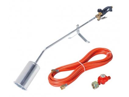 Hořák na PB 600 mm Rothenberger + regulátor a hadice 5 m, na velkou PB lahev + velký hořák, který si hravě poradí i s IPOU