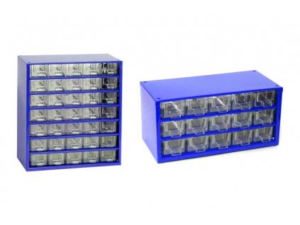 Set skříňek na drobné součástky do dílny, 6730M + 6740M - modrá MARS Svratka 6794M  + Dárek, servis bez starostí v hodnotě 300Kč