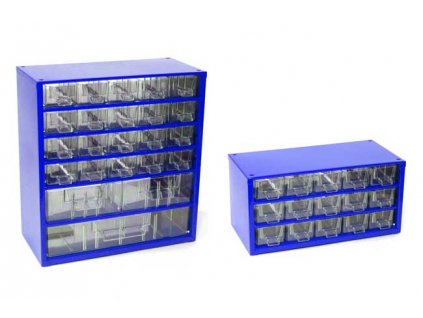 Set skříňek na drobné součástky do dílny, 6731M + 6740M - modrá MARS Svratka 6795M  + Dárek, servis bez starostí v hodnotě 300Kč