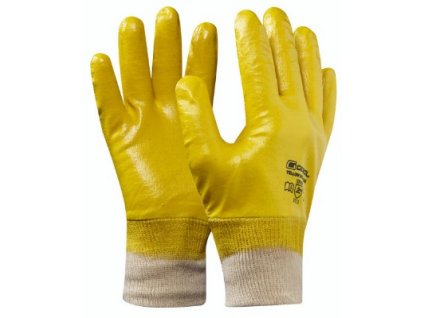 Pracovní nitrilové rukavice YELLOW NITRIL PLUS velikost 11 GEBOL 709512