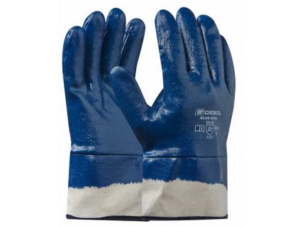 Pracovní rukavice BLUE NITRIL velikost 9 GEBOL 709515