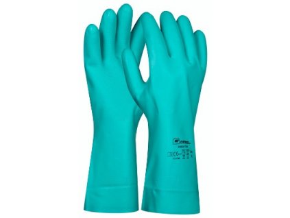 Pracovní gumové rukavice Green Tech velikost L GEBOL 709926