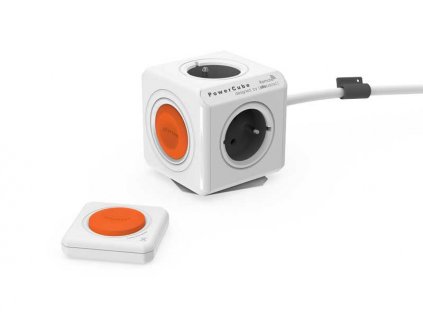 Rozbočka do zásuvky POWERCUBE EXTENDED REMOTE SET bílá / šedá / oranžová