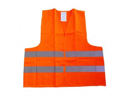 Výstražná reflexní vesta - oranžová ČSN EN ISO 20471:2013