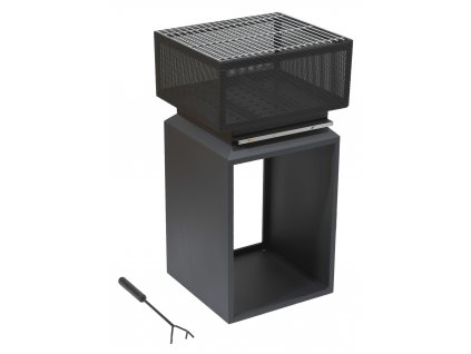 Ohniště CUBE s mřížkou 74cm Cattara 13007  + Dárek, servis bez starostí v hodnotě 300Kč