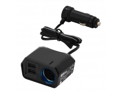 Adaptér s kabelem 12V + 2x USB 2400mA SELECT Compass 07432