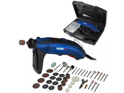 Mini bruska 170 W – kufr s příslušenstvím 44 dílů DEDRA DED7946Z1
