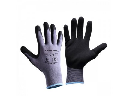 LAHTI PRO - BLACK/GREY ochranné rukavice s nitrilovou vrstvou -… PROFIX sp. z o.o. L220609K