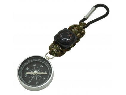 Přívěšek OUTDOOR s teploměrem a kompasem Cattara 13726