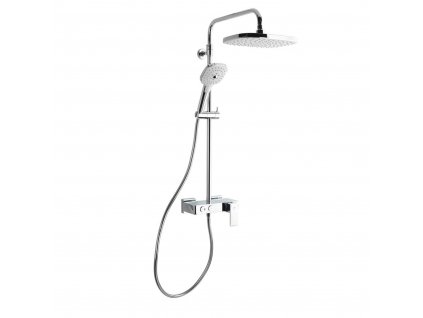 SAT - Sprchový systém hranatý s pákovou baterií a poličkou Swiss Aqua Technologies SATSSPHP
