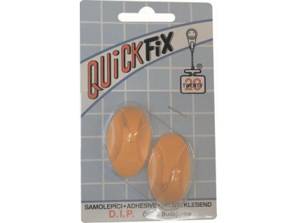 Samolepicí háček Quickfix, typ 2  - 2ks - žlutý D.I.P. DIP1034