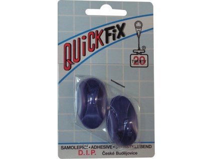 Samolepicí háček Quickfix, typ 2  - 2ks - modrý D.I.P. DIP1037