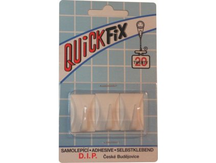 Samolepicí háček Quickfix, typ 4  - 3ks - bílý D.I.P. DIP1056