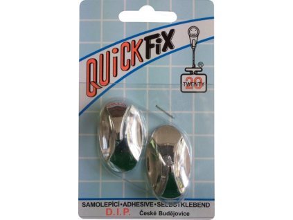 Samolepicí háček Quickfix, typ 2  - 2ks - stříbrný D.I.P. DIP1076