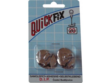 Samolepicí háček Quickfix, typ 6  - 2ks - stříbrný D.I.P. DIP2491